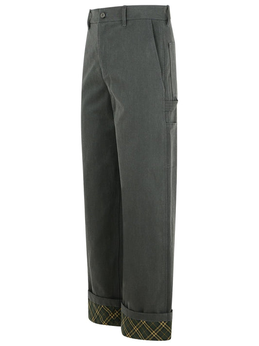 Burberry Black Cotton Jeans Men