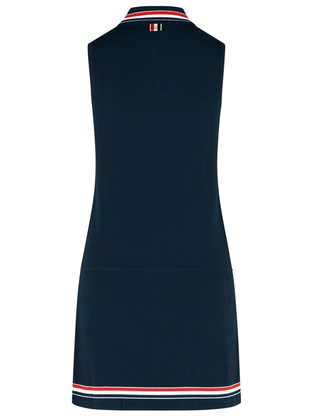 Thom Browne 'Tennis' Dress In Navy Viscose Blend Women
