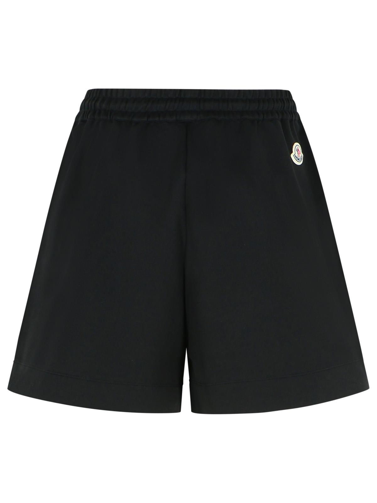 Moncler Black Cotton Shorts Women