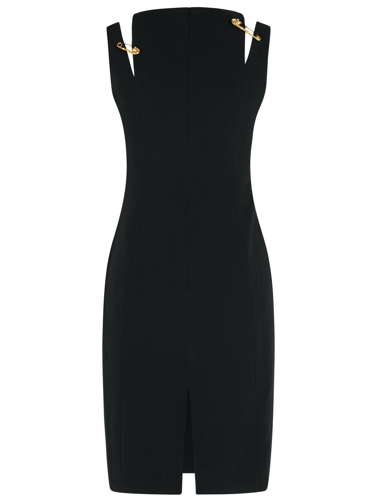 Versace Black Viscose Blend Dress Women