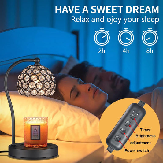 Dimmable Electric Candle Warmer Lamp Digital Timer