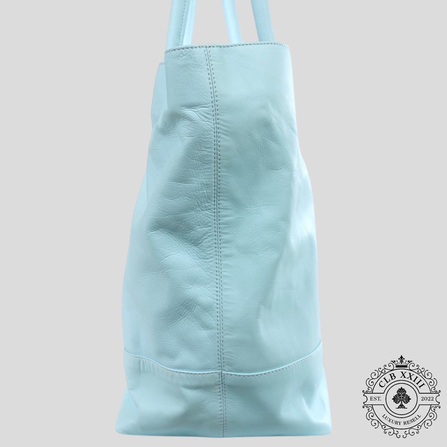 Chrome Hearts Star Patch Leather Tote Bag in Blue