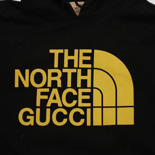Gucci X The North Face Web Print Hoodie in Black