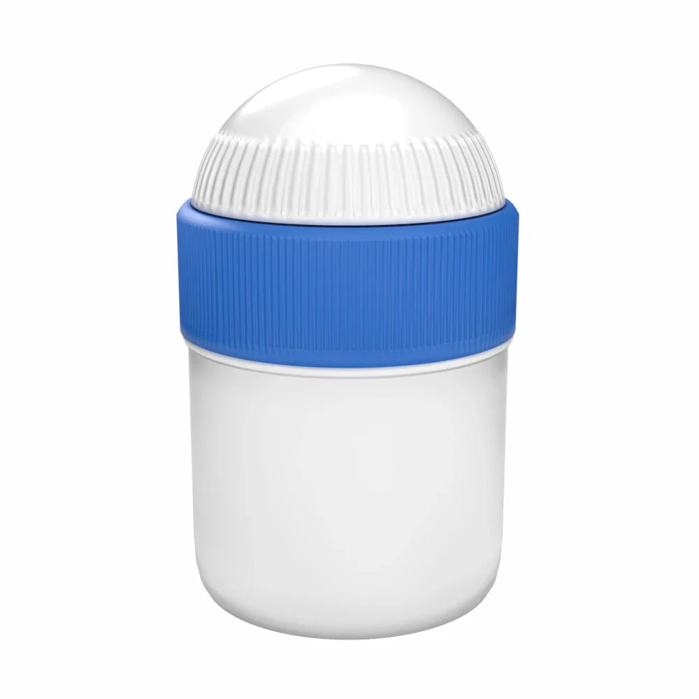 Samix Compounding Jar, 15 mL, White with Blue Lid (Case of 50)