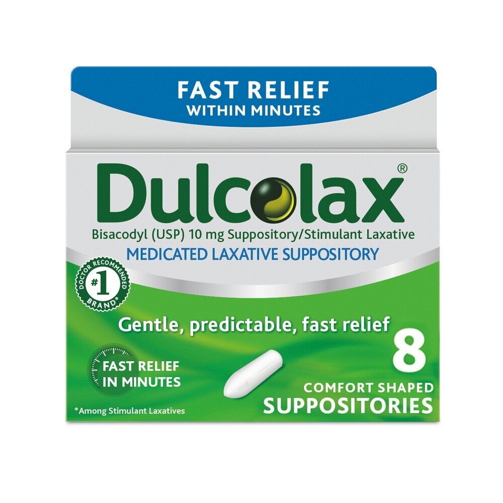 Dulcolax Laxative Suppositories 8Ct
