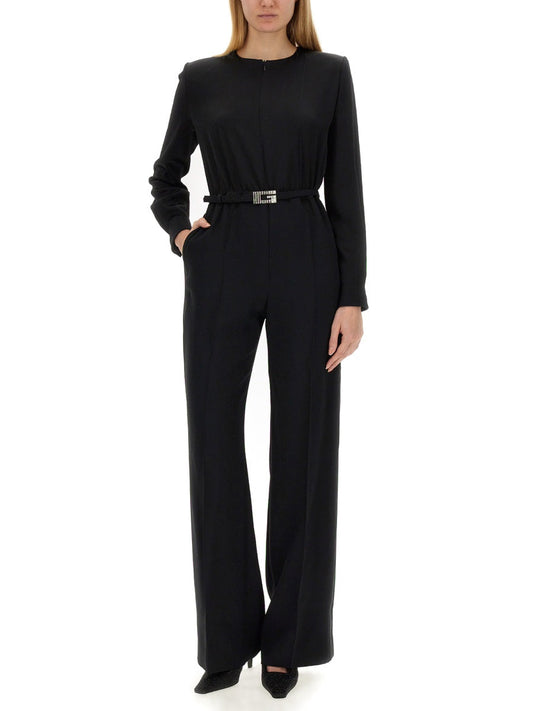 Gucci Women Viscose Jumpsuit With Belt