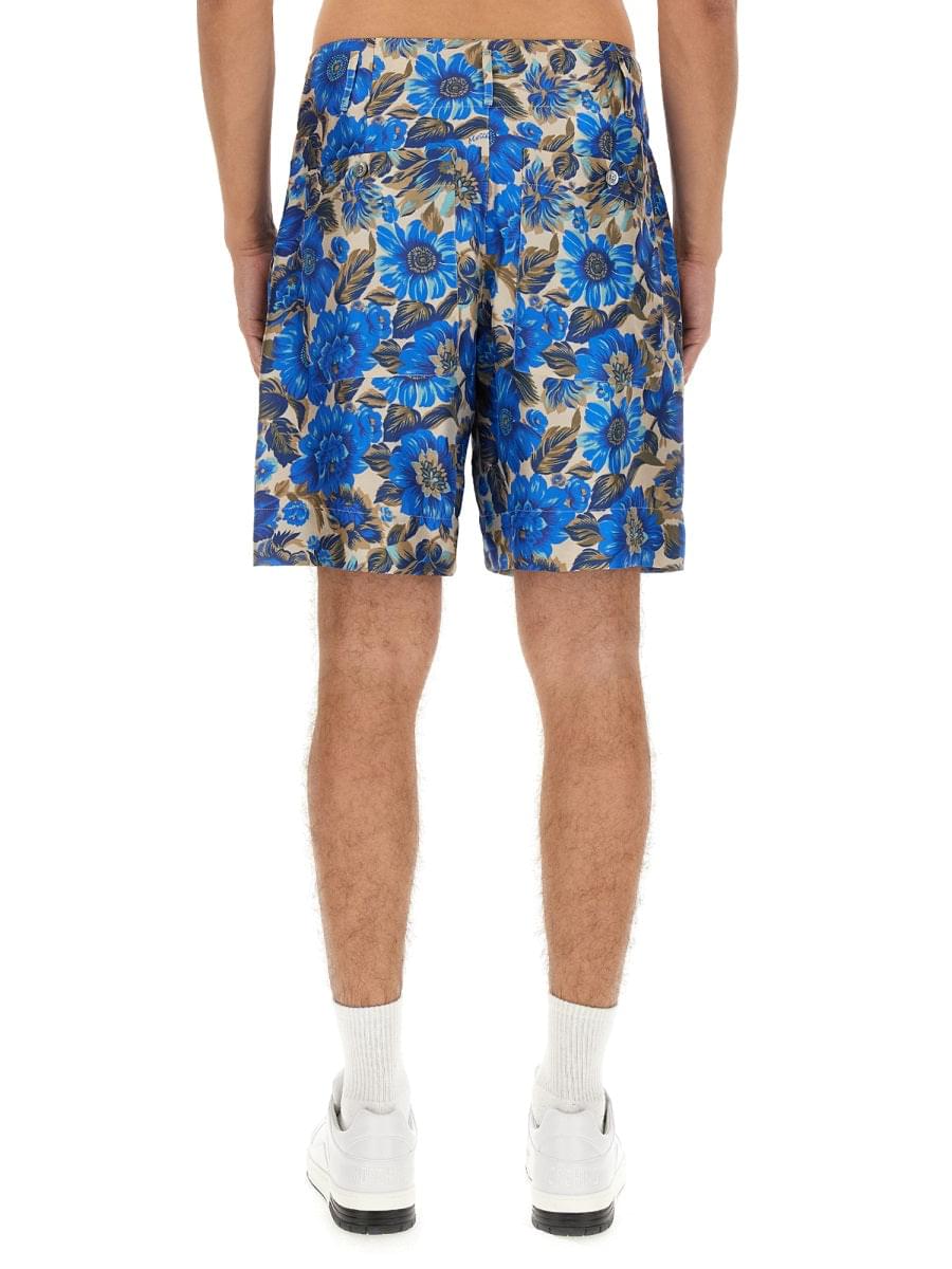 Moschino Men Short All Over Blue Flower