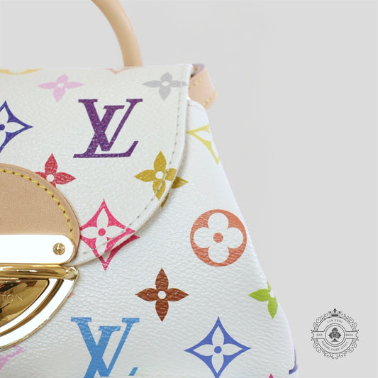 Louis Vuitton x Takashi Murakami Venice Bag in White