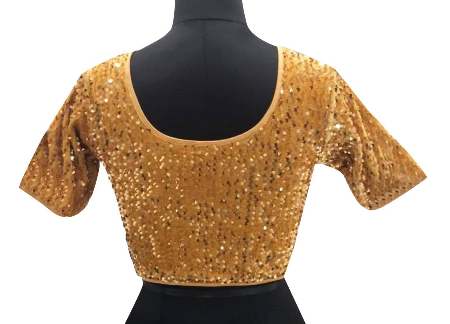 Vamika Brown Velvet Sequence Blouse