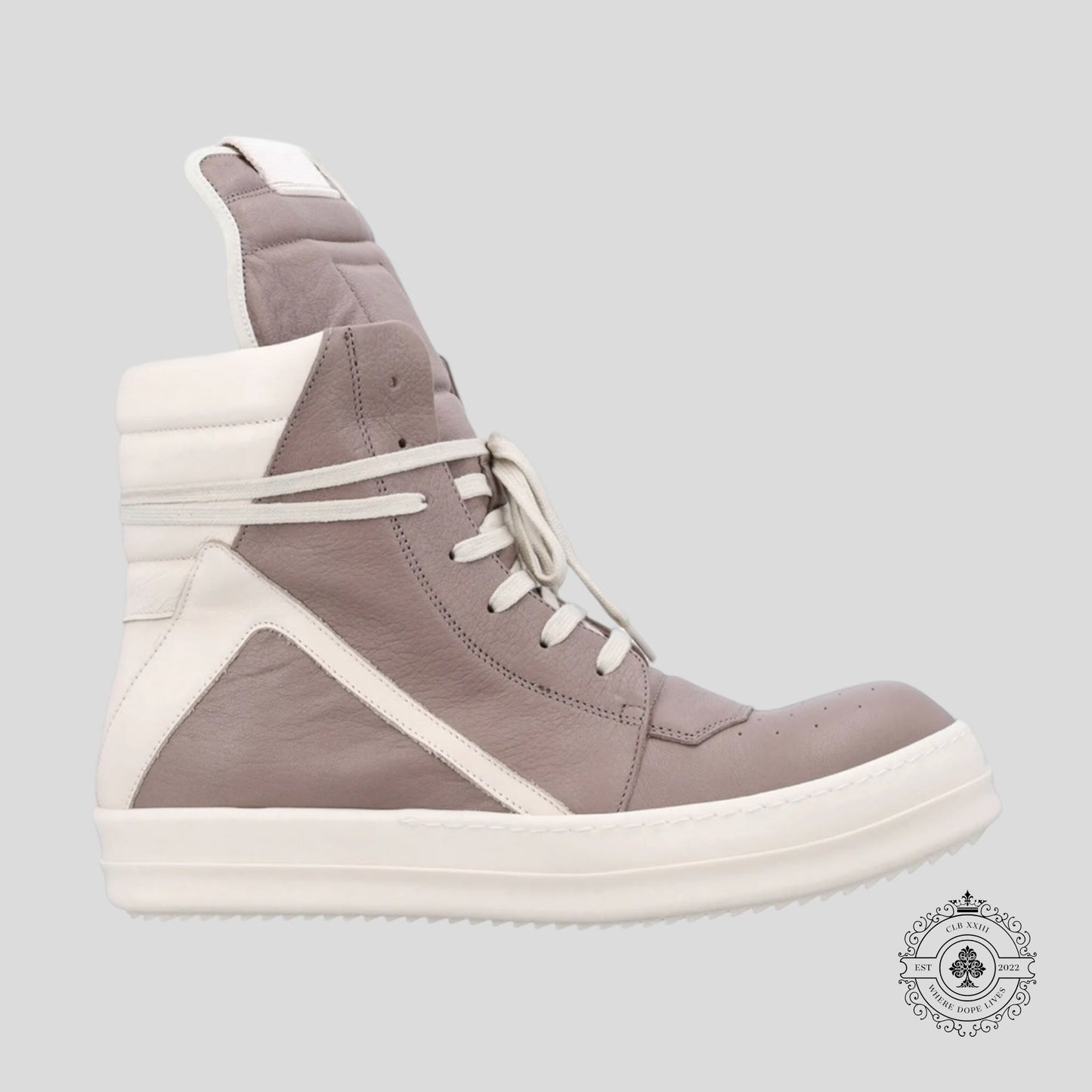Rick Owens Geobasket High Flesh Milk