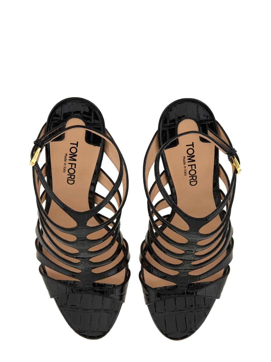 Tom Ford Women Leather Sandal