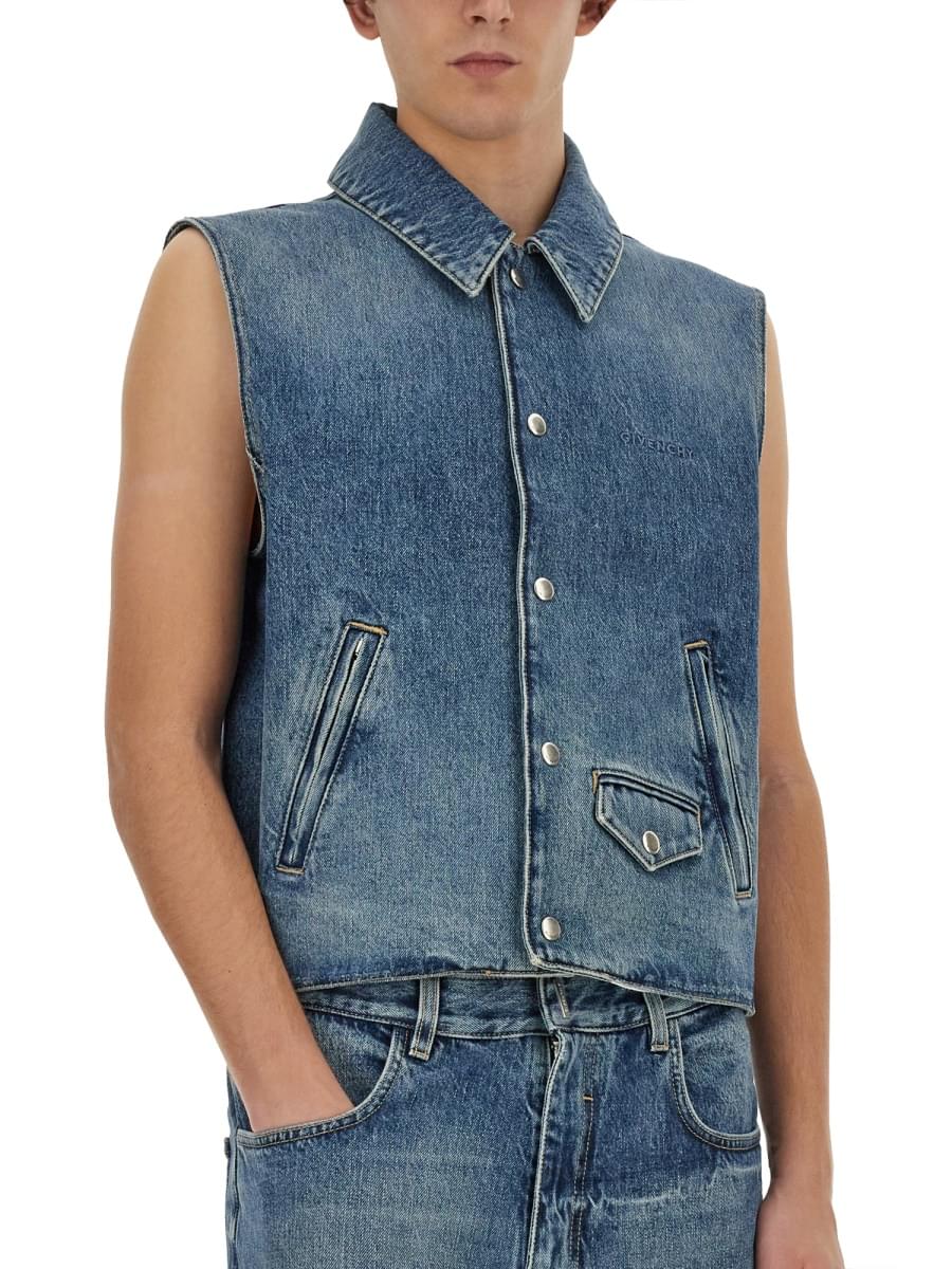 Givenchy Men Denim Vest