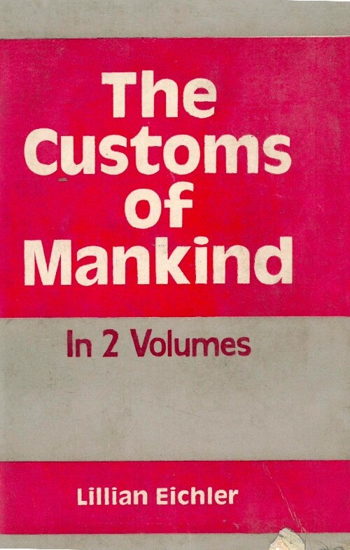 The Customs of Mankind Vol. 1st - Gyan Books