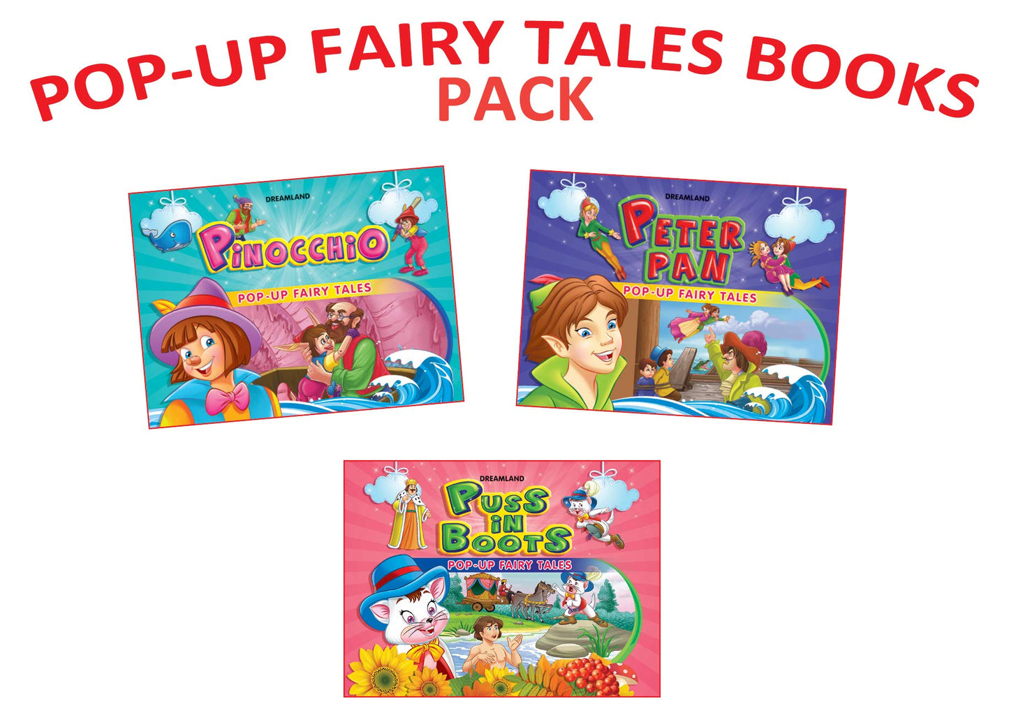 Dreamland Pop Up Fairy Tales Pack-3 (3 titles)