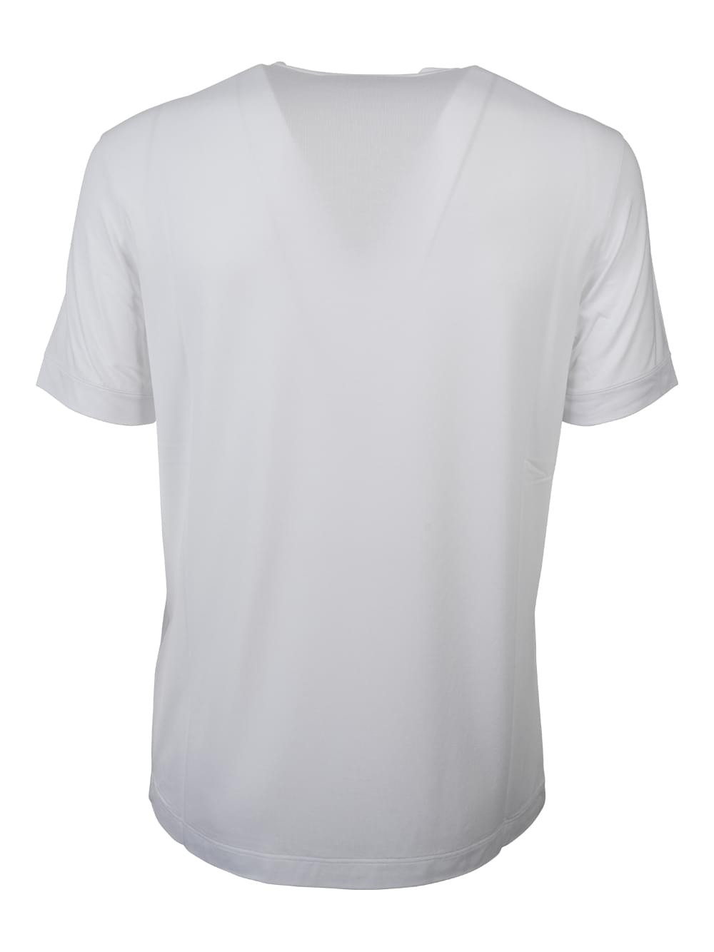 Giorgio Armani Men Asv Stretch-Viscose T-Shirt With Signature Logo