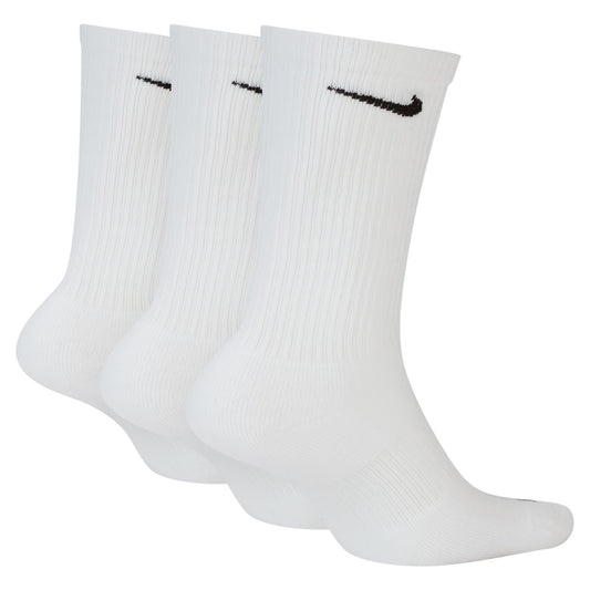 Nike Adult 3-Pack Everyday Plus Cushioned Socks - White