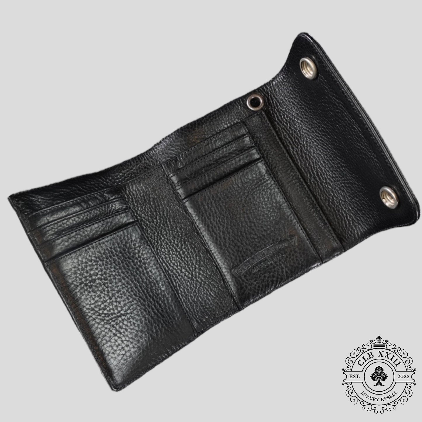Chrome Hearts Short Wave Wallet in Black