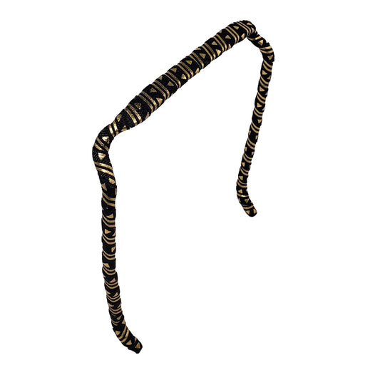 Black 'n' Gold Aztec Headband