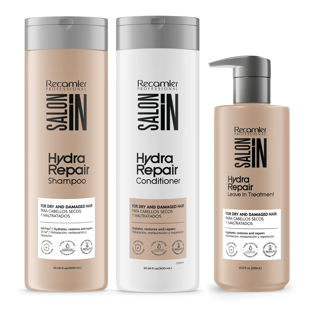 Recamier Salon In Professional Hydra Repair Hair Care Kit, 3 pc, 300 ml