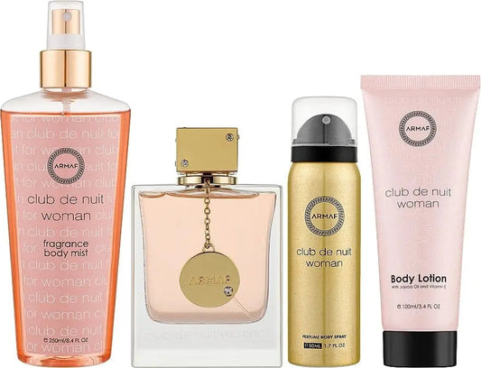 Club De Nuit By Armaf For Women 4Pcs Set EDP Spray