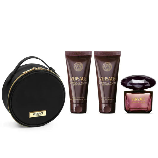 Crystal Noir By Versace For Women 4Pcs Set EDP Spray