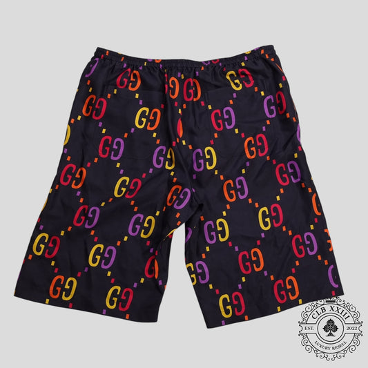 Gucci Jumbo GG Silk Shorts in Blue