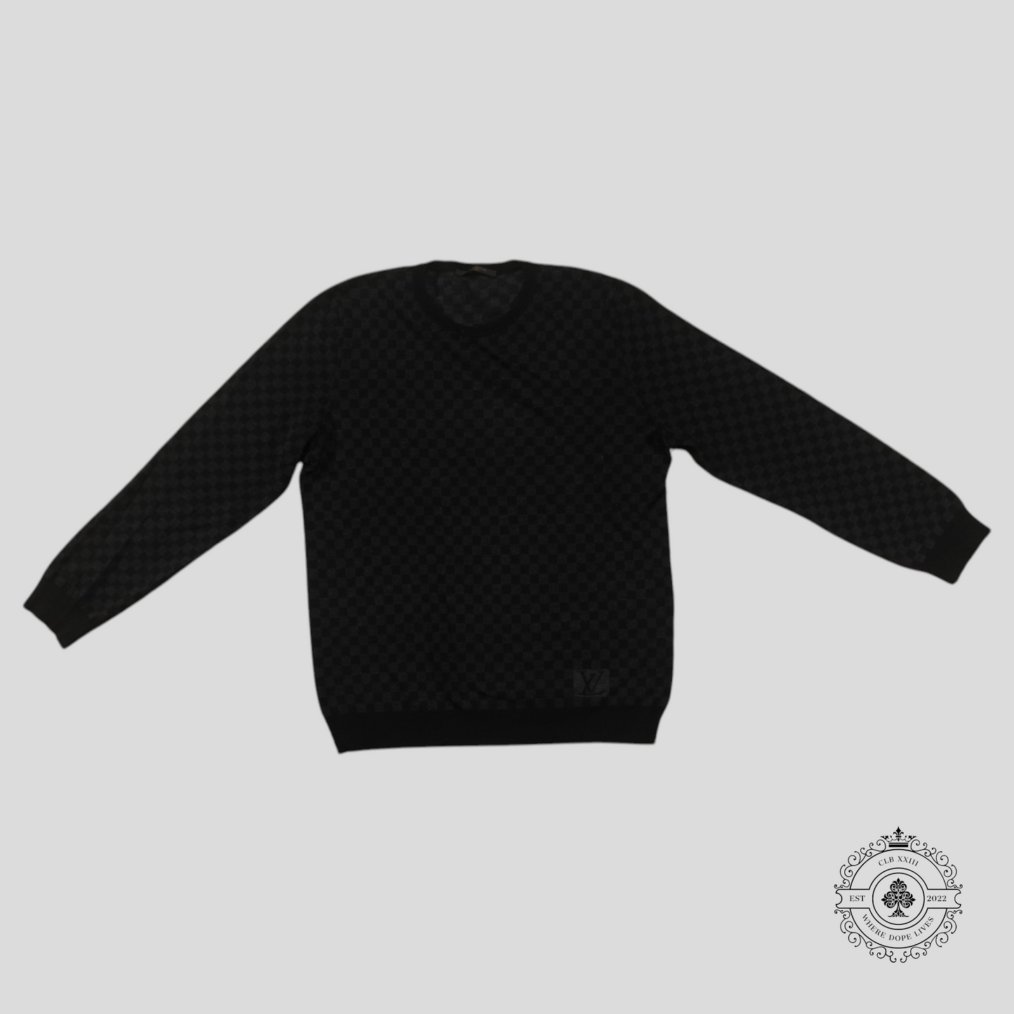 Louis Vuitton Damier Sweater in Grey