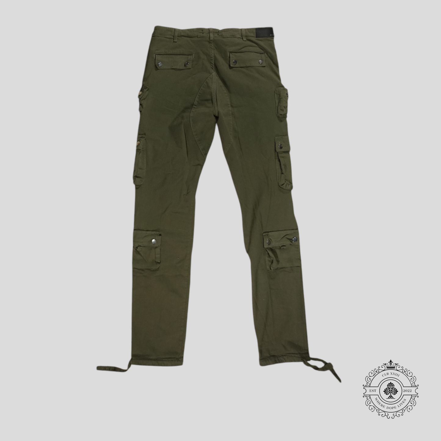 Amiri Tactical Cargo Pants in Military Green