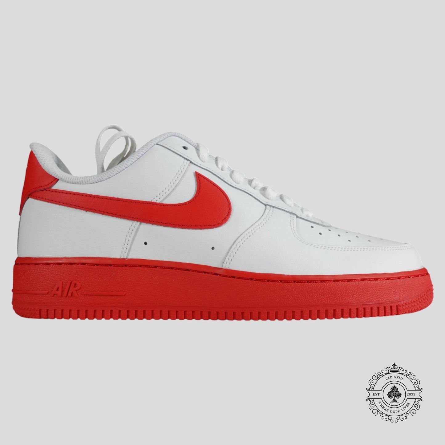 Nike Air Force 1 Low By You in White/Red