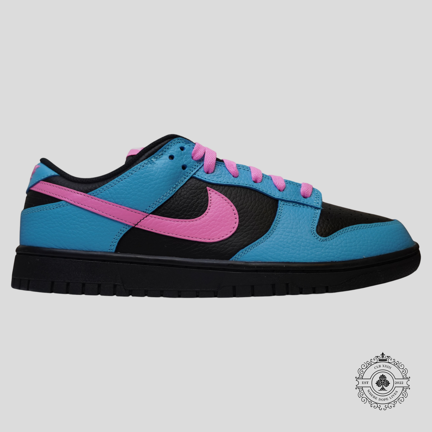 Nike Dunk Low By You in Black/Blue/Pink