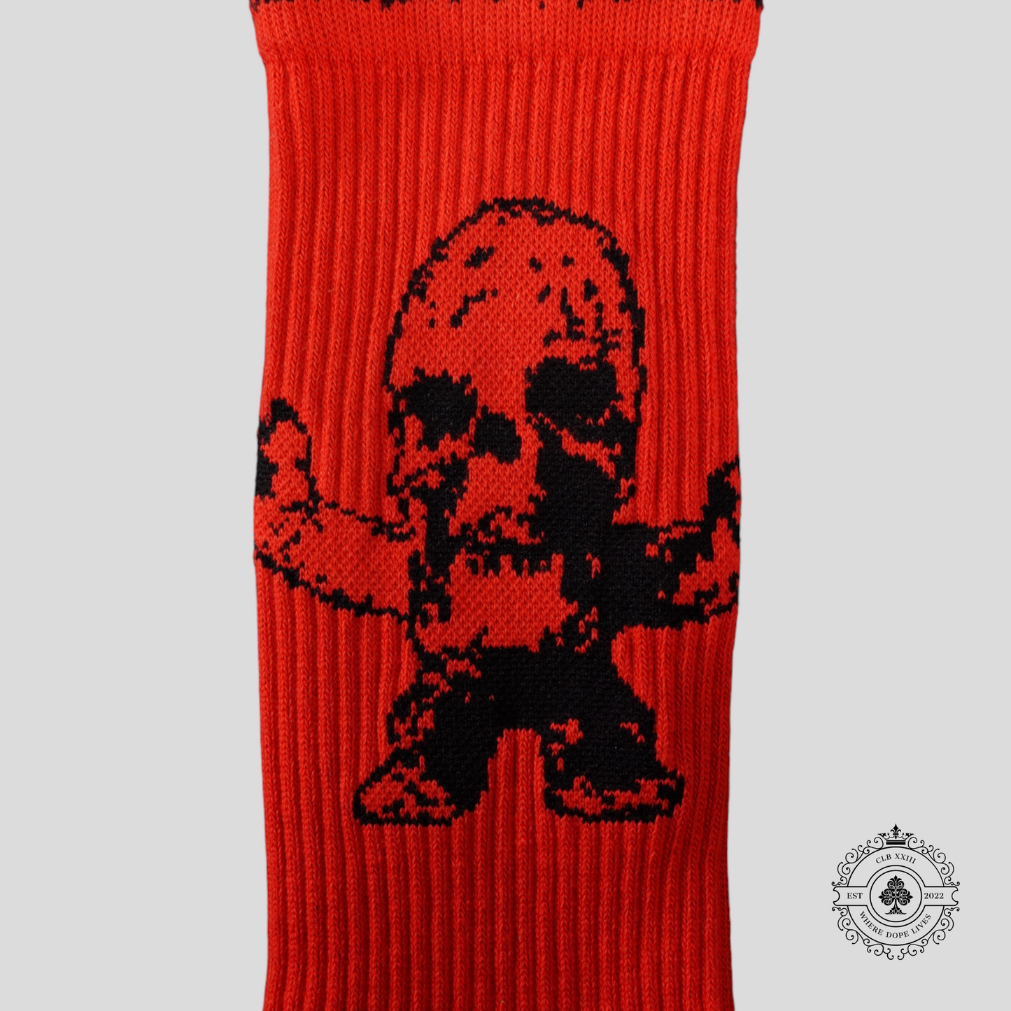 Chrome Hearts Foti Socks in Red