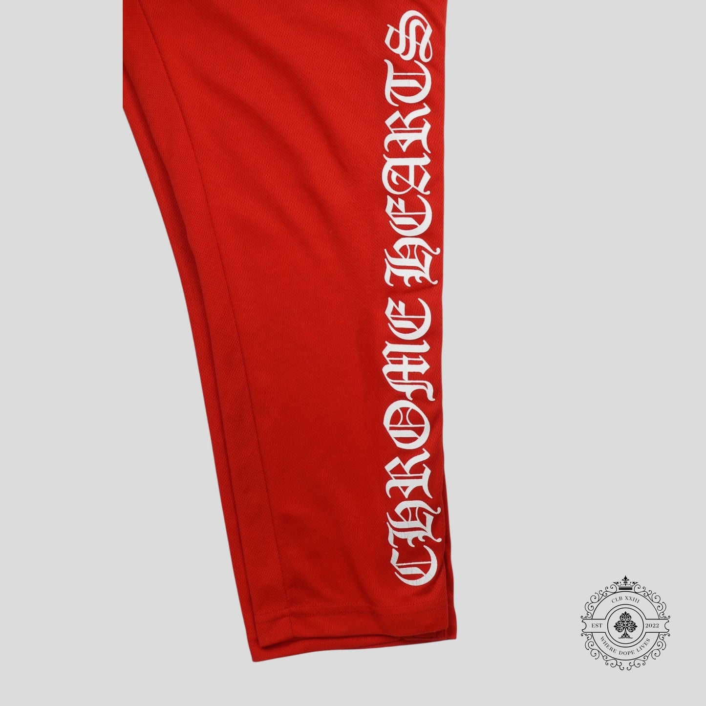 Chrome Hearts Snap Up Track Pants in Red