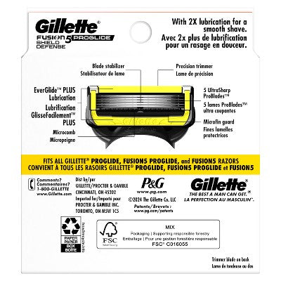 Gillette ProGlide Shield Razor Refills for Men 8 Blade Refills - Missing Box