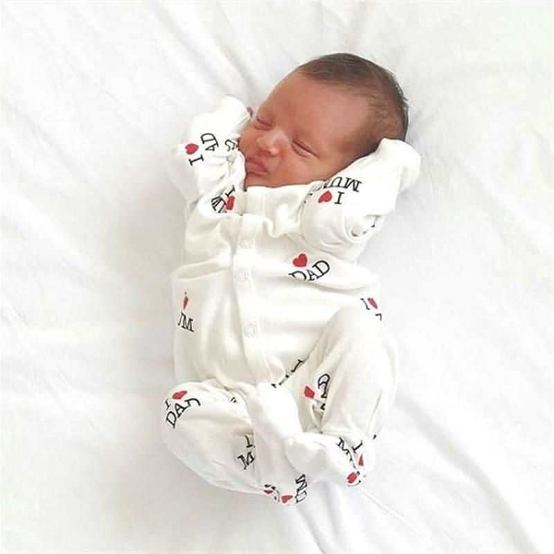 Love Letter Dad Unisex Romper Onesie Born Baby Clothes Spring For Girls and Boys Baby