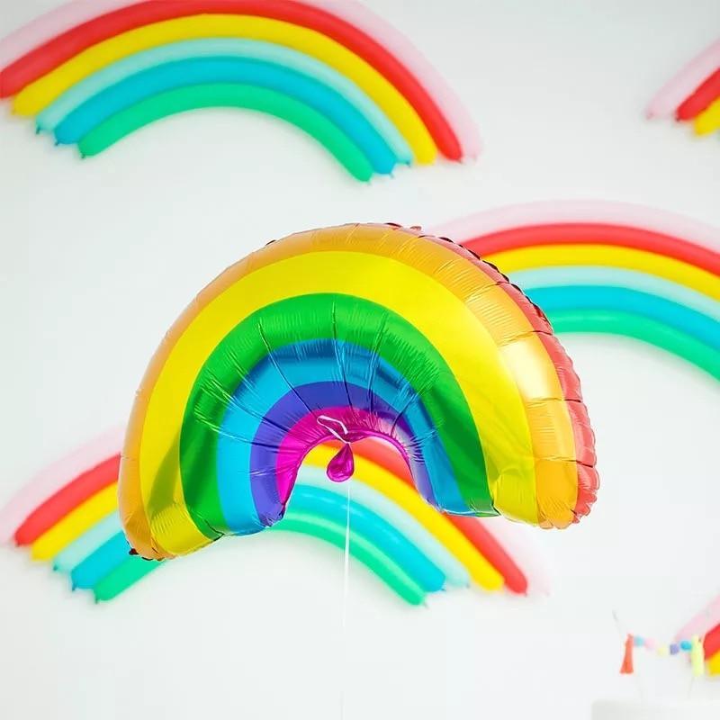 Big Popular Decorations Ballons in Donuts Lip Stick Ice Cream and Rainbow Style Balloons For Kids Baby and Birthday Decorations Inflatable Helium