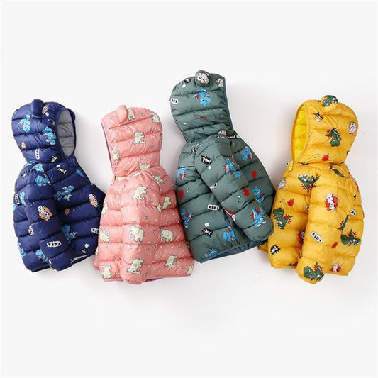 Baby Girls Winter Jackets For Children Spring Autumn Outerwear Hooded Infant Coats In Modern Design For Girls and Boys
