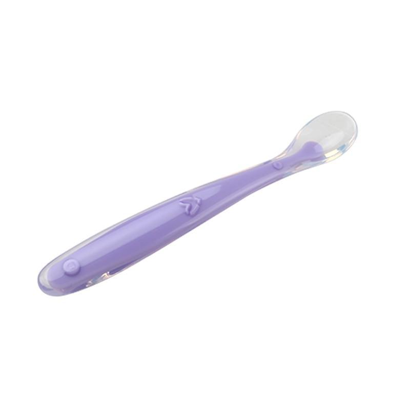 Baby Soft Silicone Spoon Color Temperature Sensing Spoon Children Food For Baby Boys Or Girls Feeding Tools