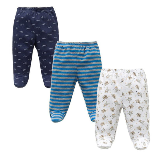 3PCS Baby Pants 100% Cotton Baby Girls and Boys Clothes Unisex Casual Bottom PP Pants Newborn Baby Clothing For Children