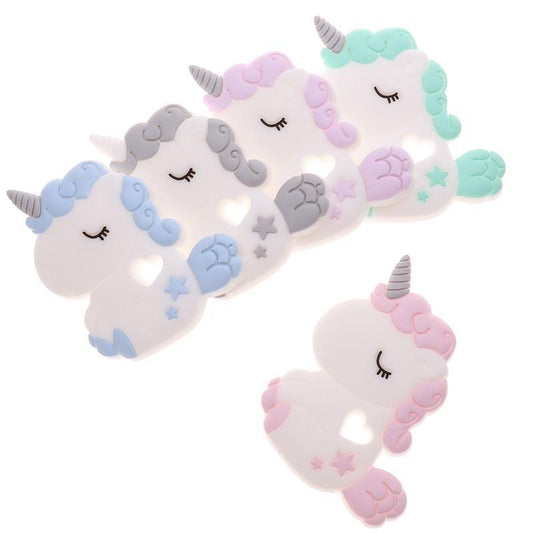 Unicorn Silicone Baby Teether Cartoon Animal BPA Free Rodents Teething Shower Gifts Koala Penguin Owl Fox For Kids