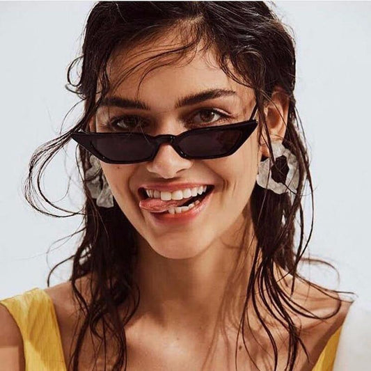 New Women Cateye Vintage Small Sunglasses Brand Designer Retro Female Lady Eyeglass Cat Eye In Vintage Old Style