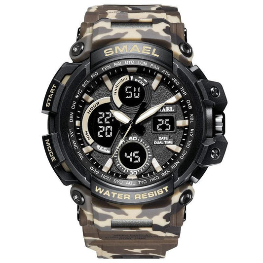 Red Modern Sport Waterproof 50M Men Watches With LED Digital Display In Military Armi Relogio Masculino Style