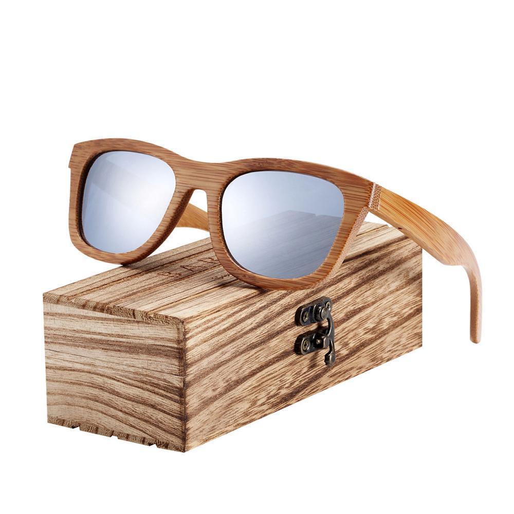 Handmade Bamboo Wood Luxury Retro Men and Women Polarized Sunglasses Beach Wooden Glasses Oculos de sol With UV400 Protection l