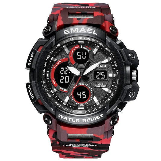 Army Green Modern Sport Waterproof 50M Men Watches With LED Digital Display In Military Armi Relogio Masculino Style