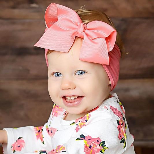 Baby Girls Headbands Hair Accessories Turban Solid Head wear Hair Band Bow Girl Accessories