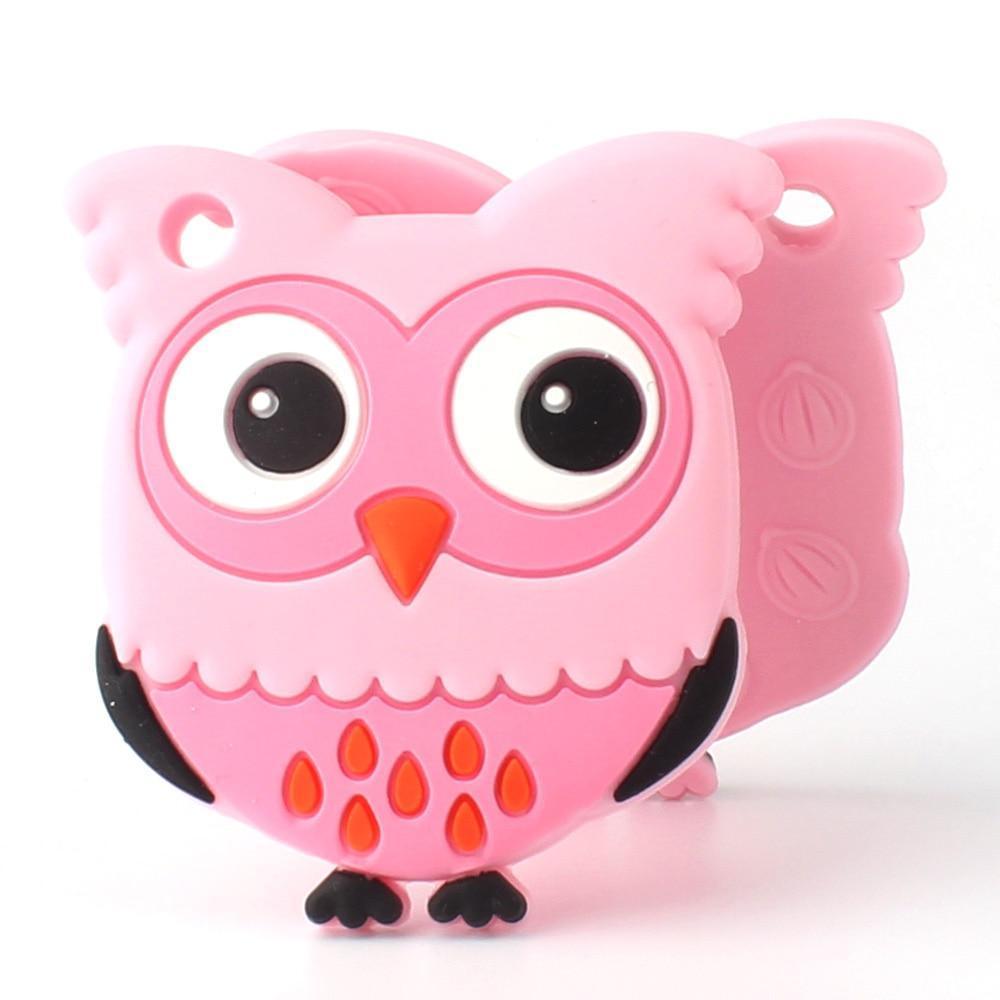 Owl Silicone Teethers Food Grade For Baby Teething Silicone Beads Teething Toddler Toys For Kids