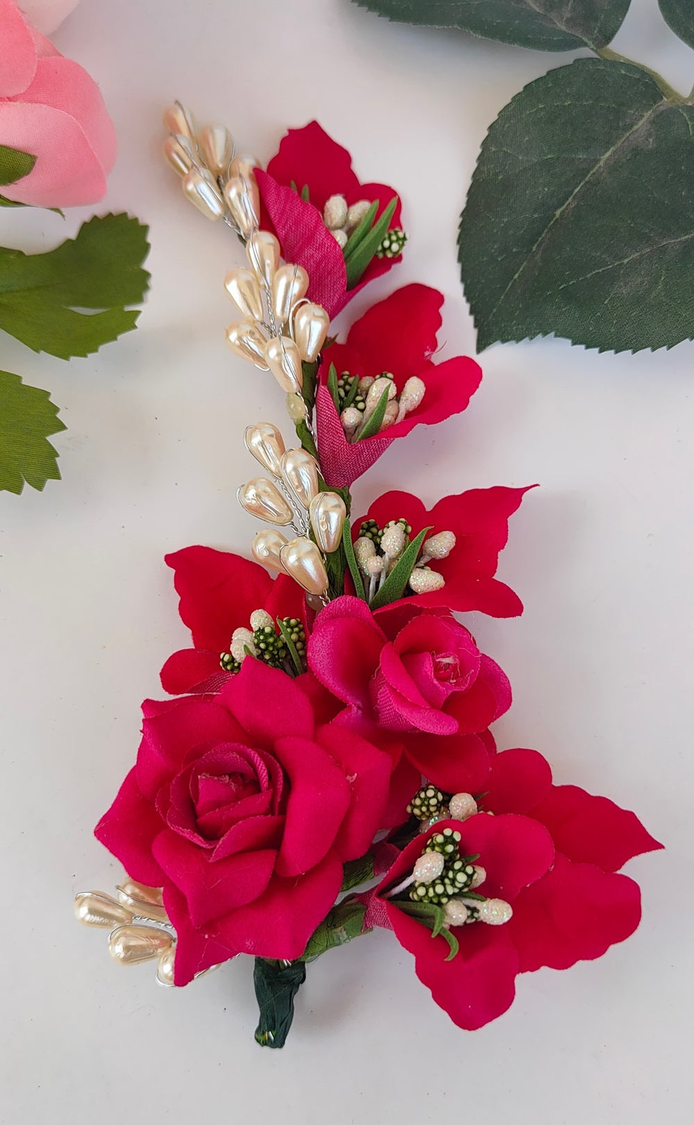Pink Flower Brooch