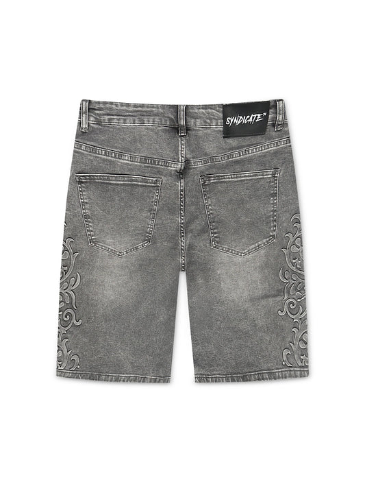 The Syndicate Legacy Shorts - Dark Grey Wash