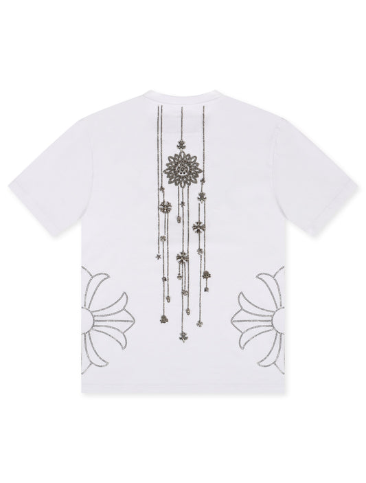 Smugglers Moon X Chain Knit Top | White