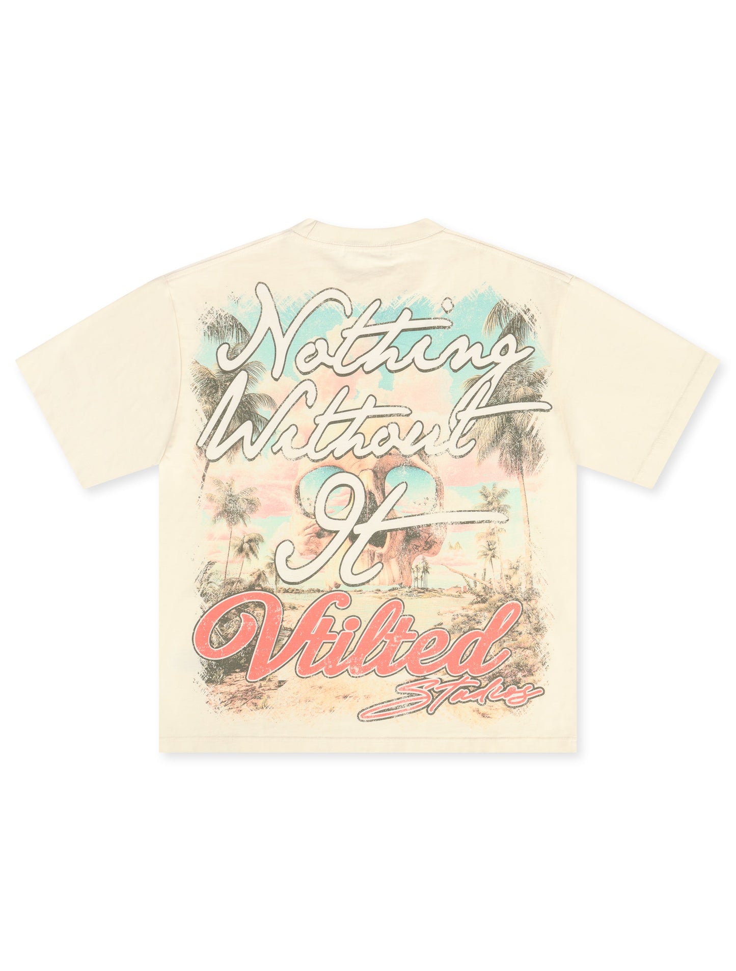 Vtilted Psalms Tee - Cream