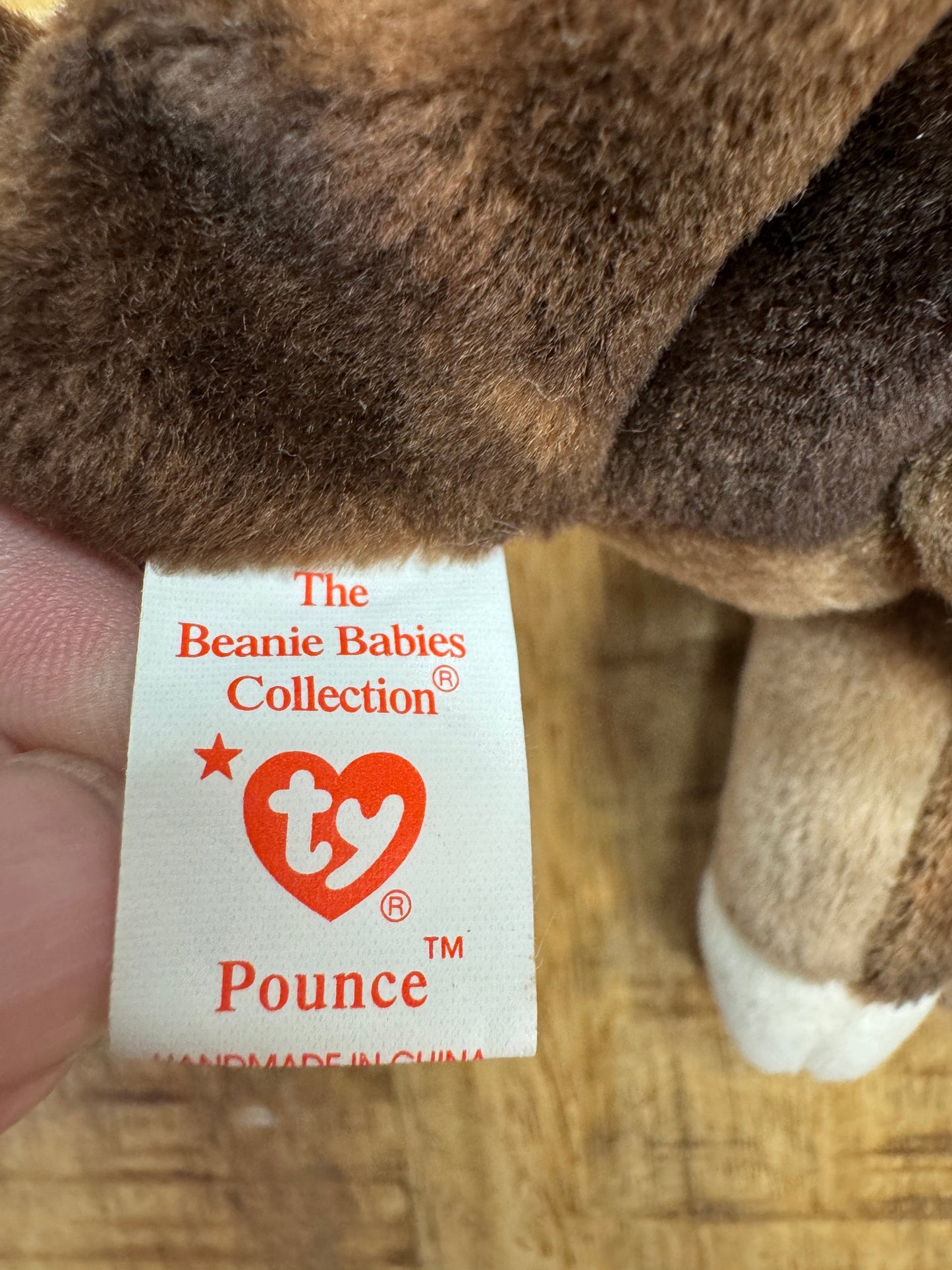 Ty Beanie Baby POUNCE the Cat 1997 with Tag Errors - RARE and RETIRED! 🔥 MINT!
